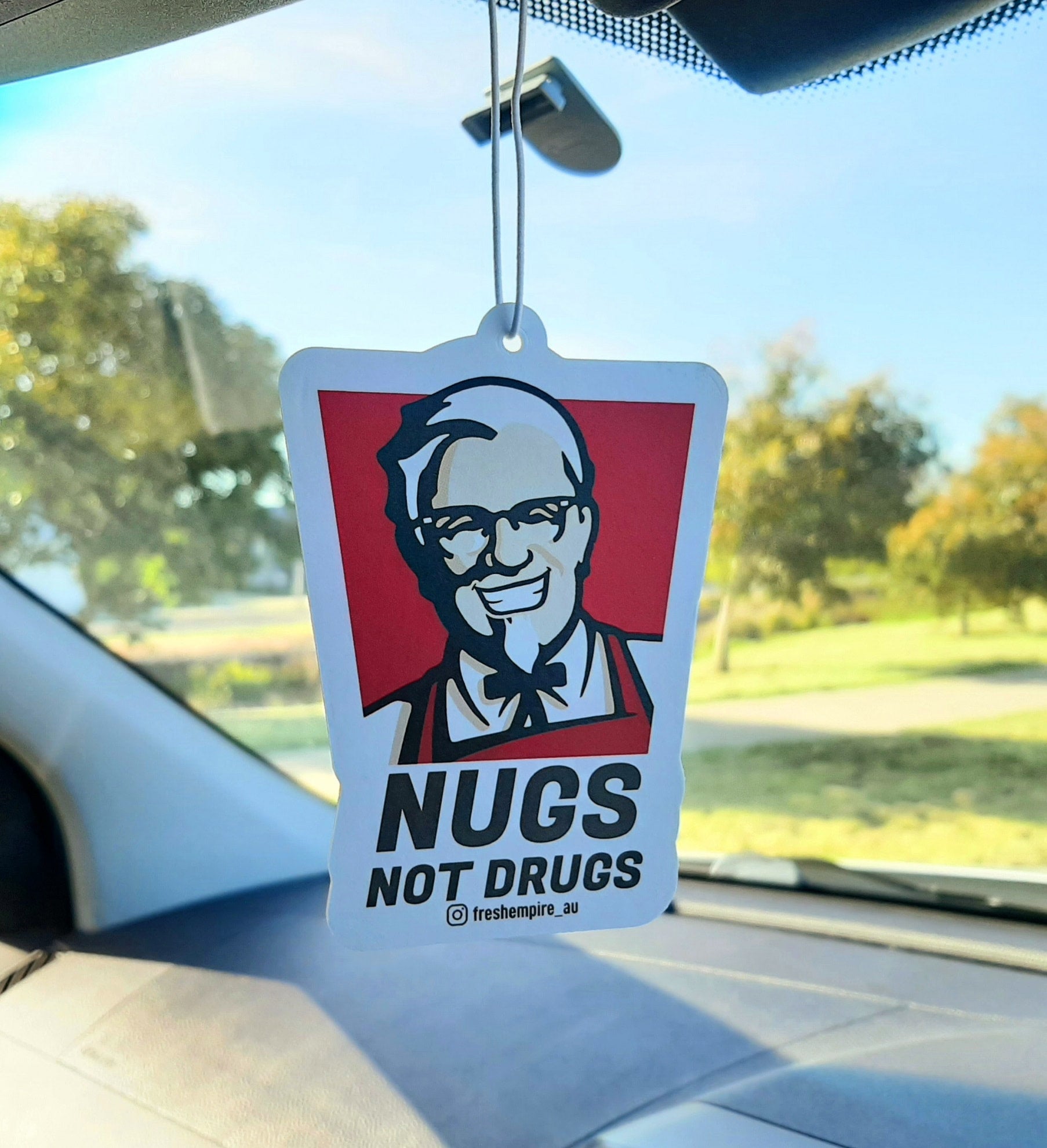 Fresh Empire Nugs Not Drugs Car Air Freshener